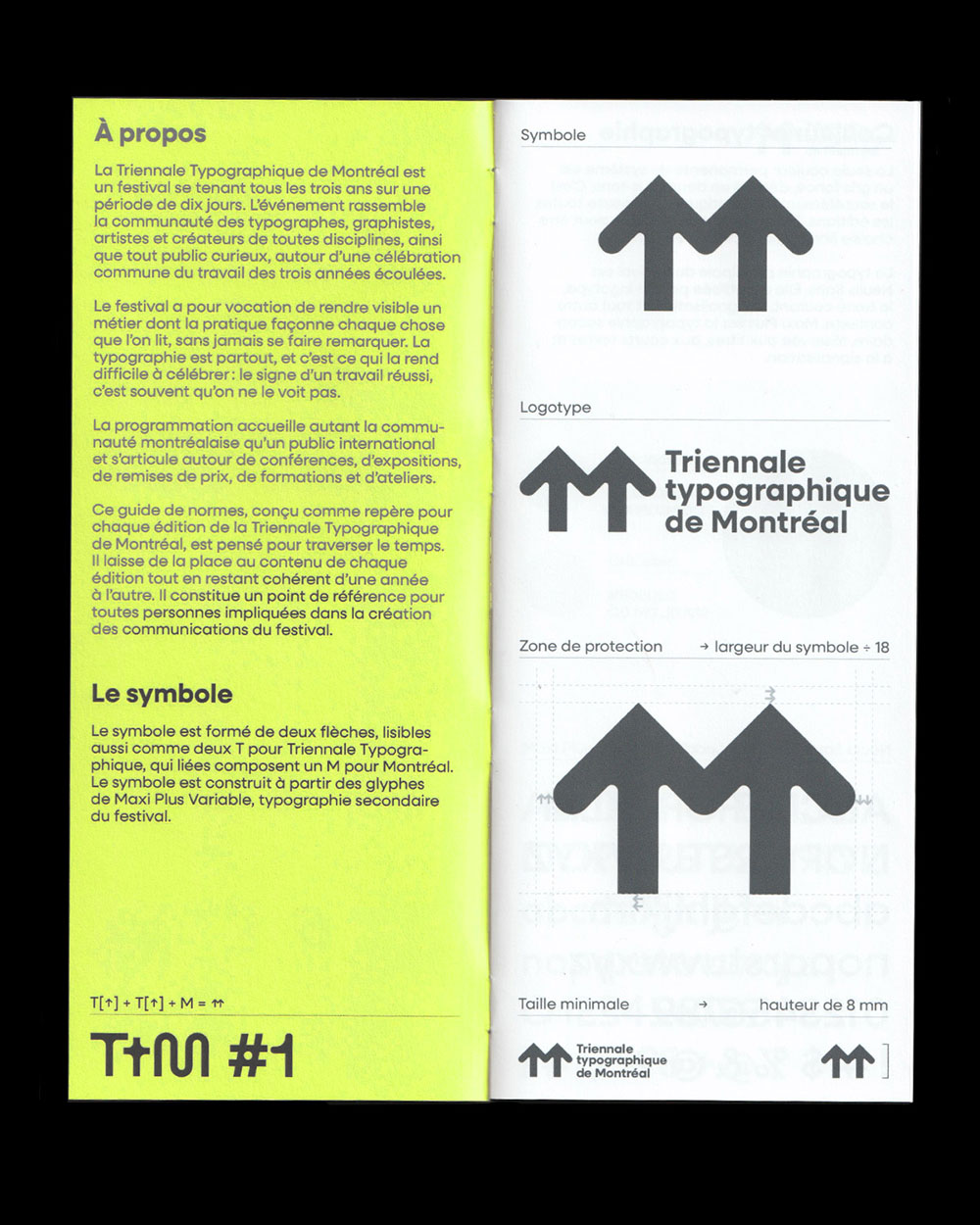 Triennale Typographique de Montréal, guide de normes — planche 2