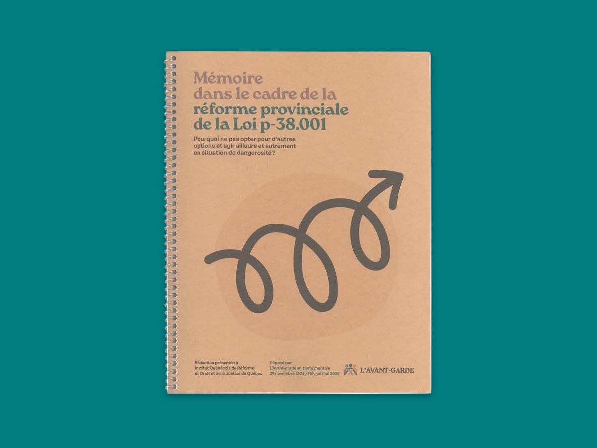 L'Avant-garde, mémoire, couverture
