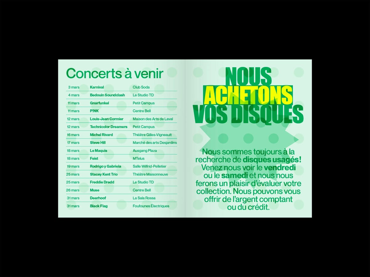 L'Écho du vacarme, détail typographie